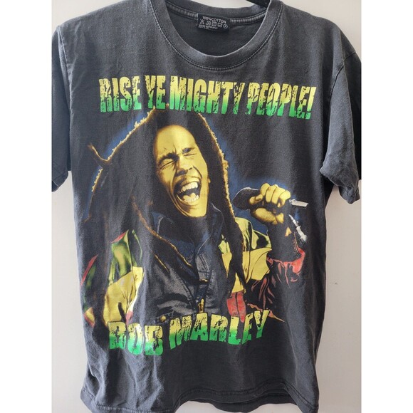 Vintage Bob Marley Rise Ye Mighty People Tshirt - Picture 6 of 12